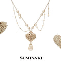 SUMIYAKI Double-sided Relief Love Pearl Necklace