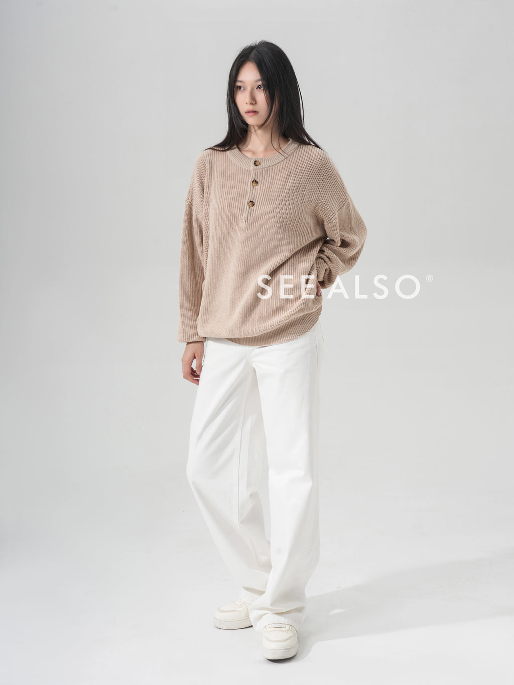 SEE ALSO Slack Lazy Knitted Sweater