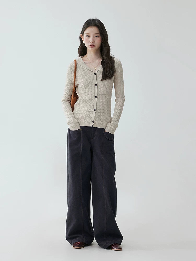 VOOE Loose Wide Leg Casual Straight Pants