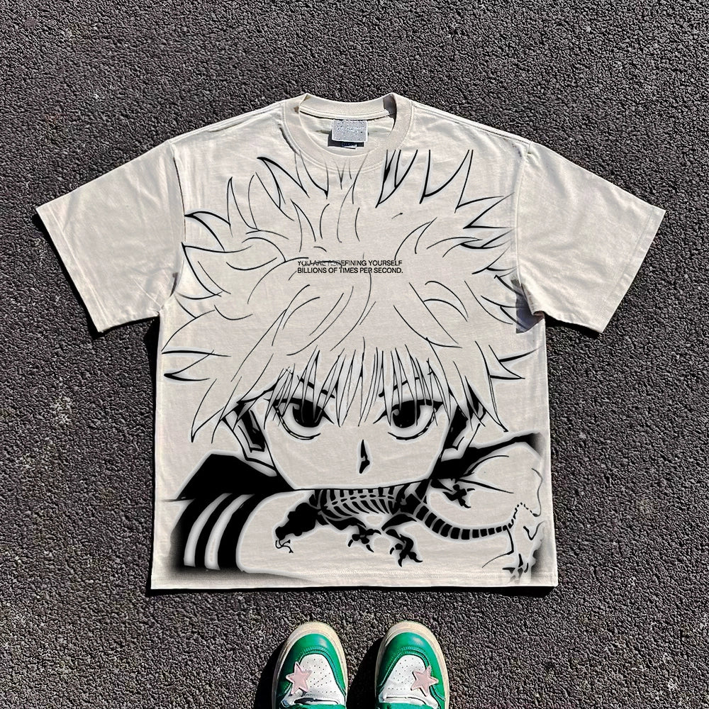 Wang Youbing Studio! Killua 260g 100% Cotton Tee