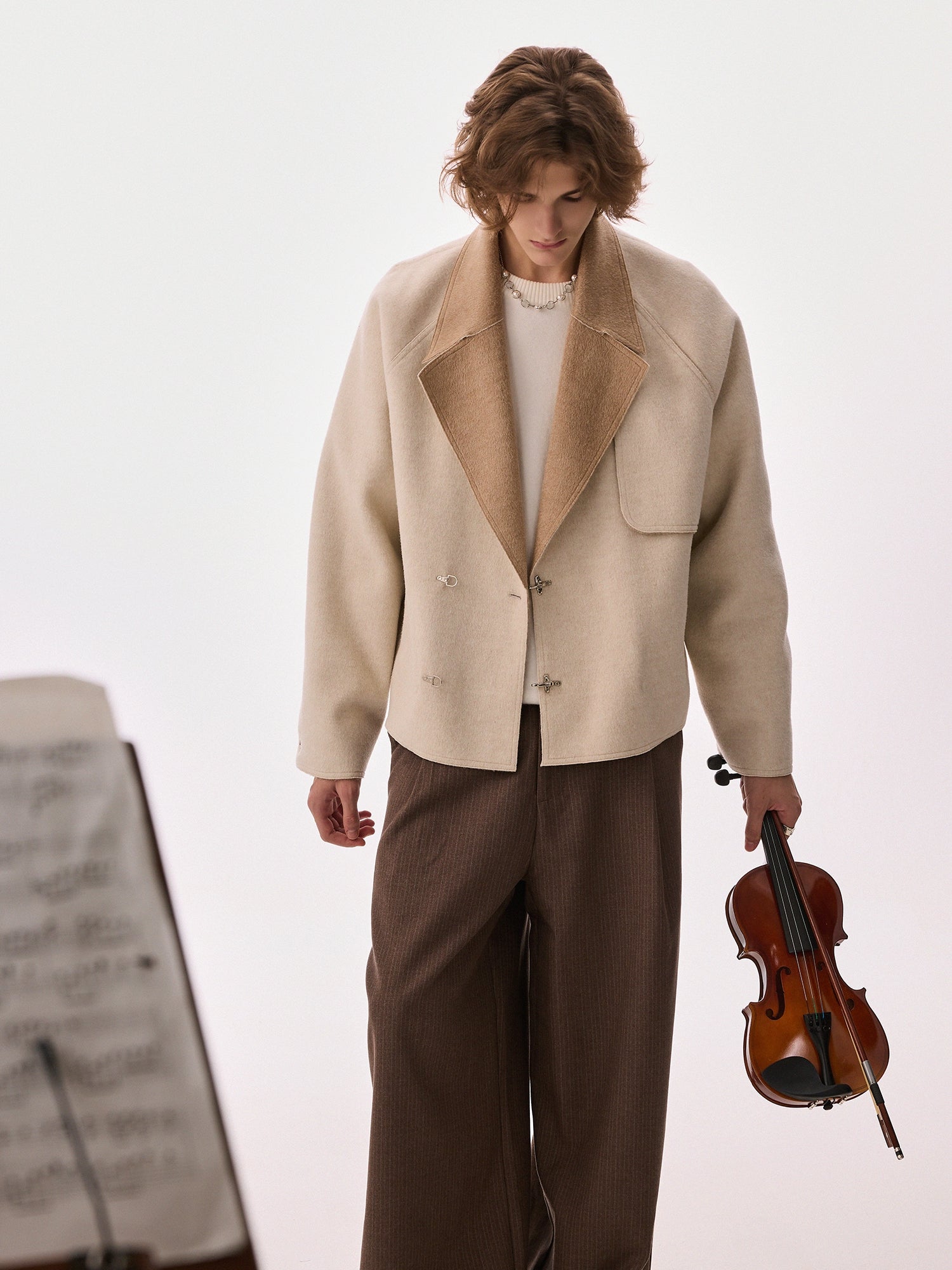 CHOR Premium Retro Short Double-sided Woolen Jacket