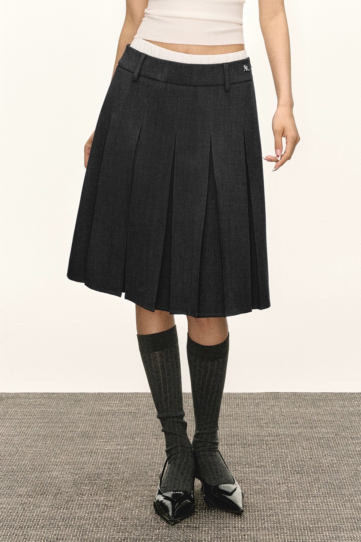 Ariseism Vintage Pleated Skirt Skirt