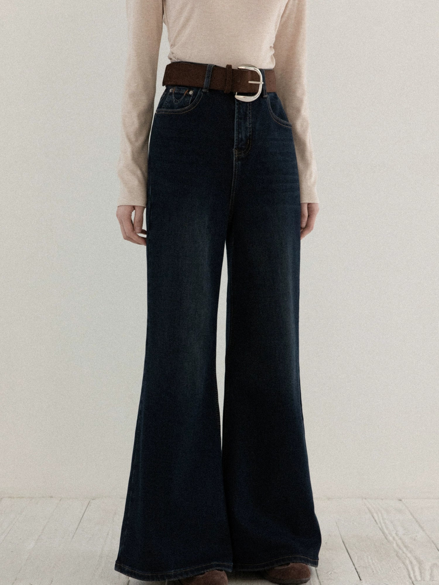 Cantonstory Vintage Booth High-waisted Jeans