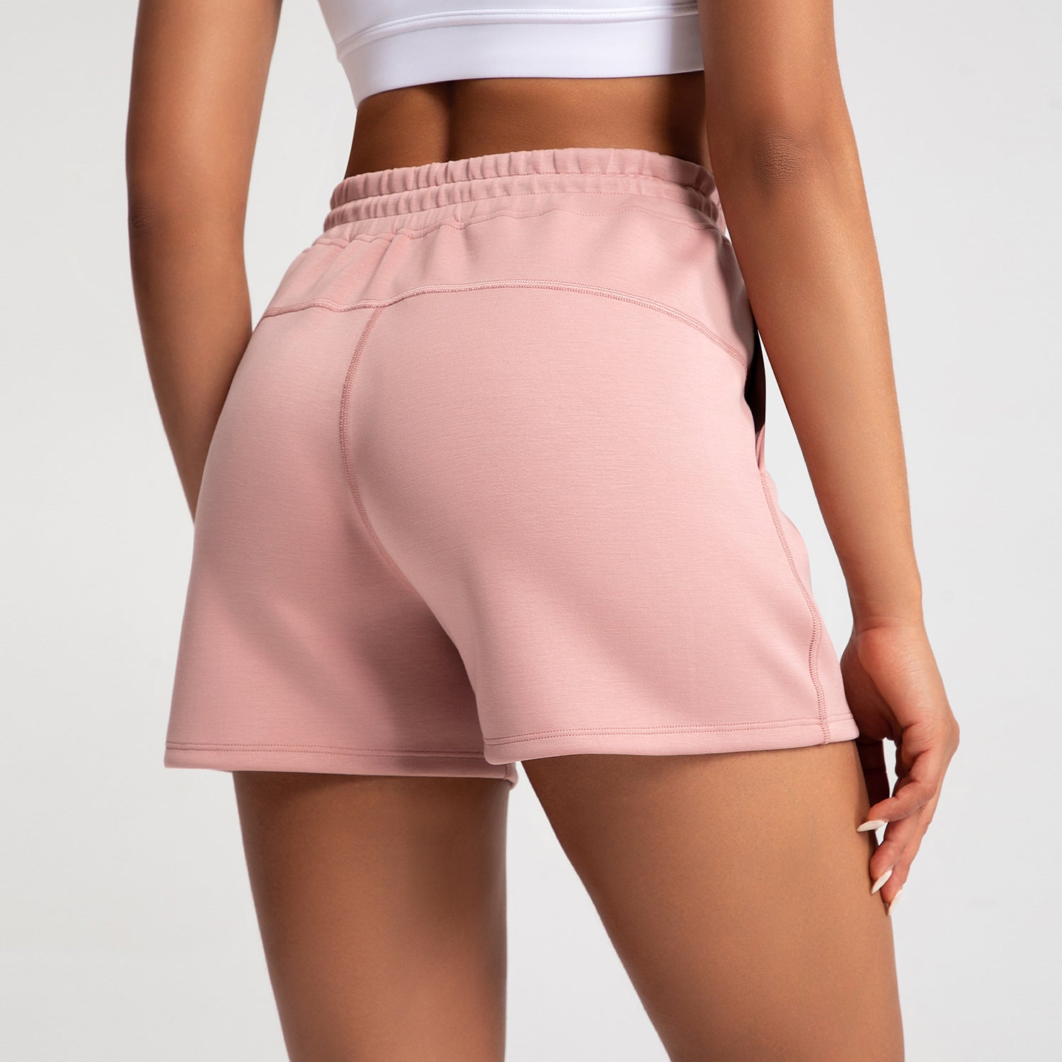 Athena Lulu High Waist Adjustment Buckle Fitness Yoga Shorts