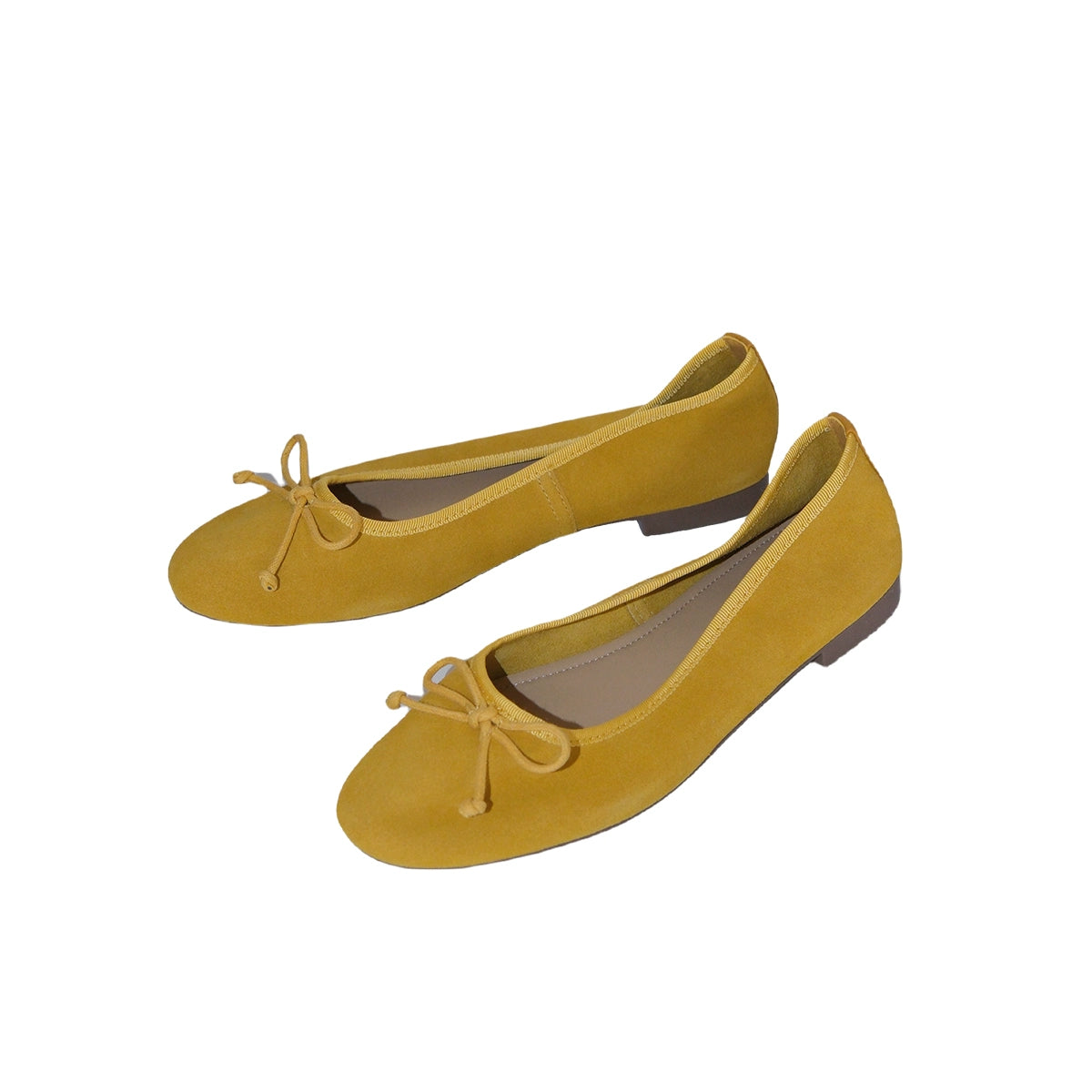 Mooreyu Bow Round Head Ballet Shoes