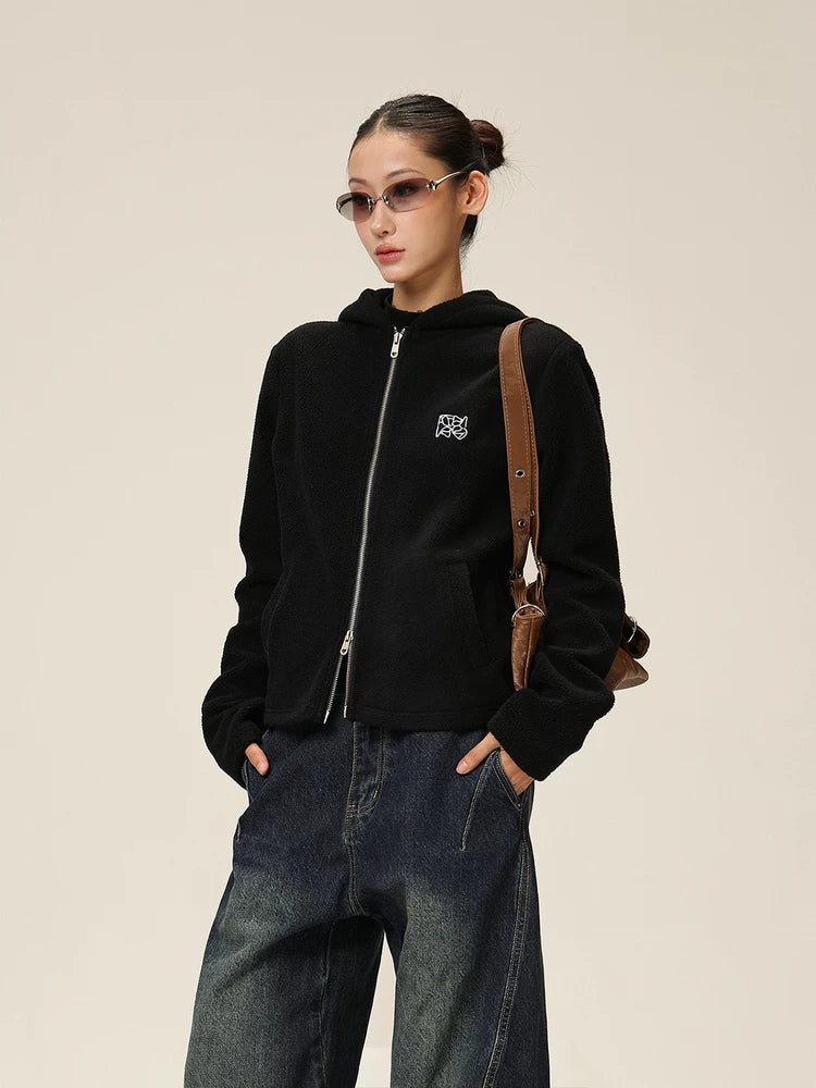AceStudios Cat Ears Short Hooded Sweater Jacket
