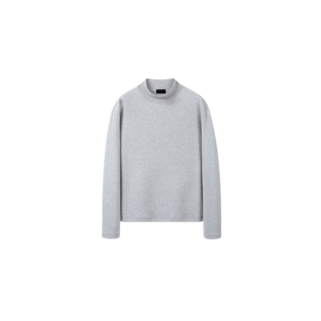 PLUS NO LOGO Warm Double-sided Polished Turtleneck Long Sleeves