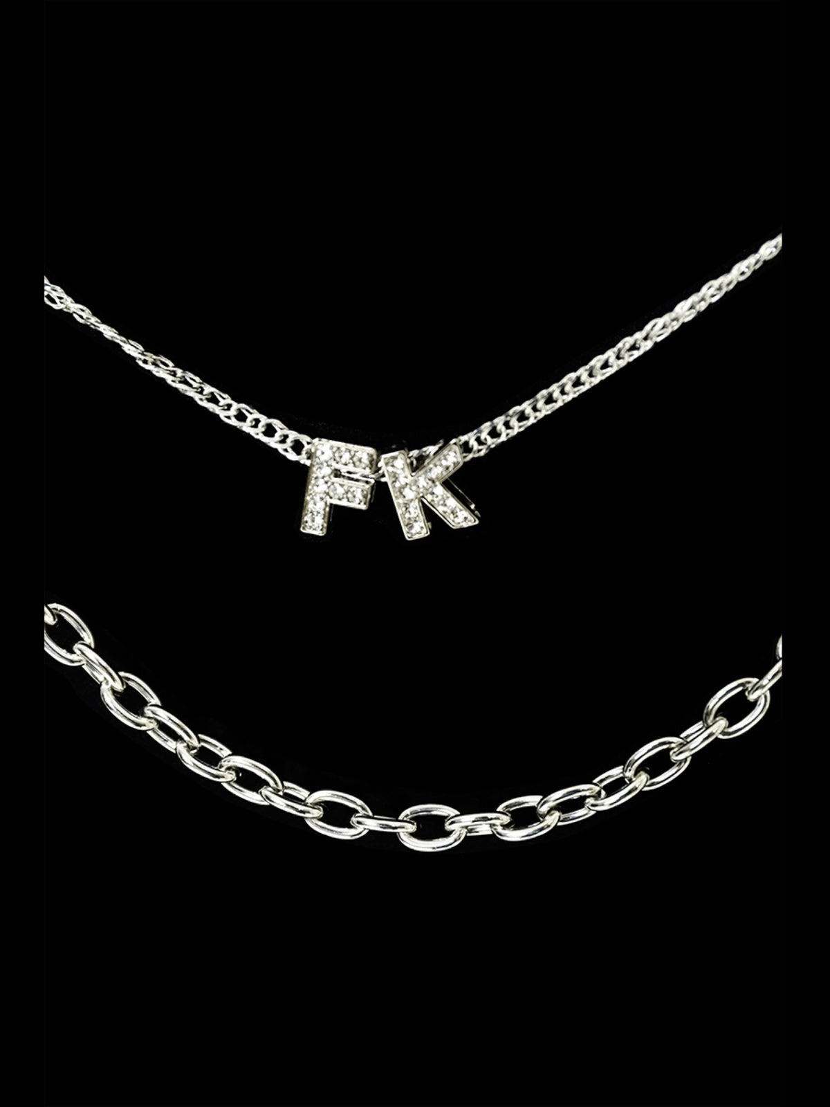 FUNKYFUN Handmade Pendant Double Trouser Chain