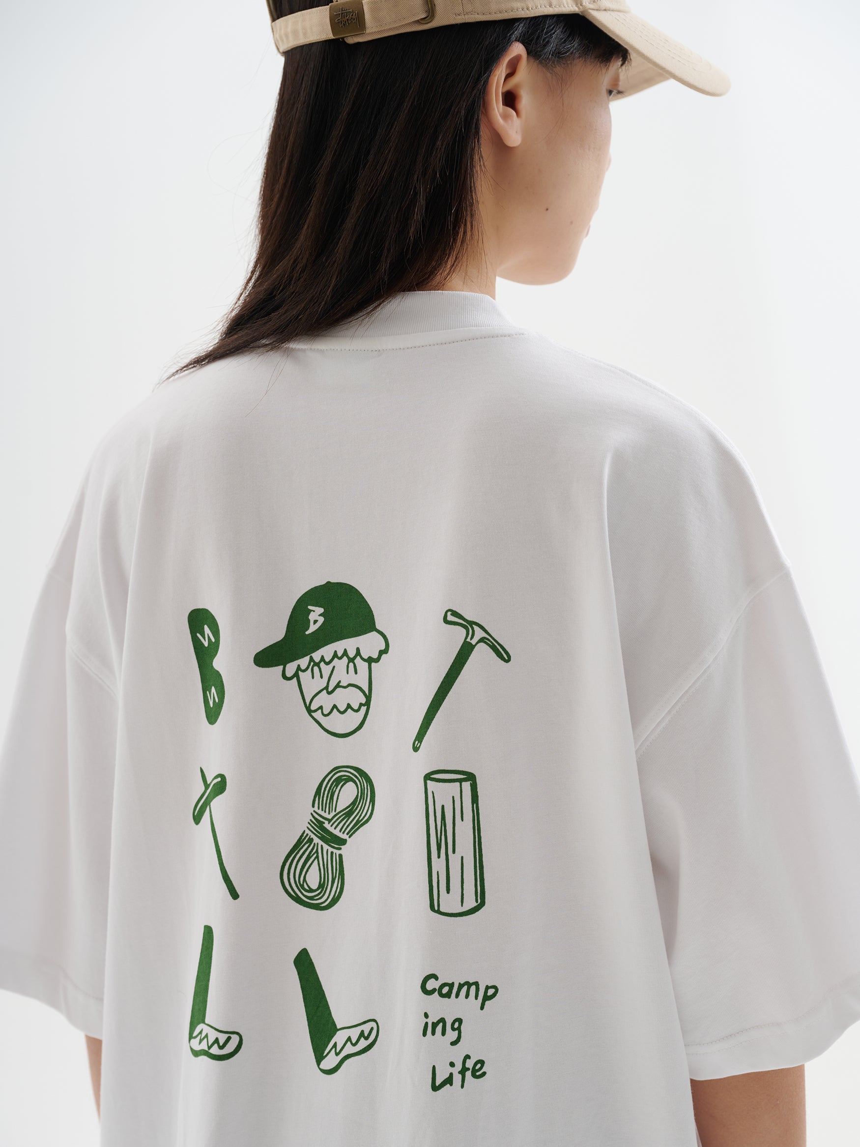 BUTTBILL Camping debris double yarn Japanese Tee