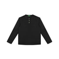 NO LOGO Waffle Henry Collar Slim Bottom Long Sleeve