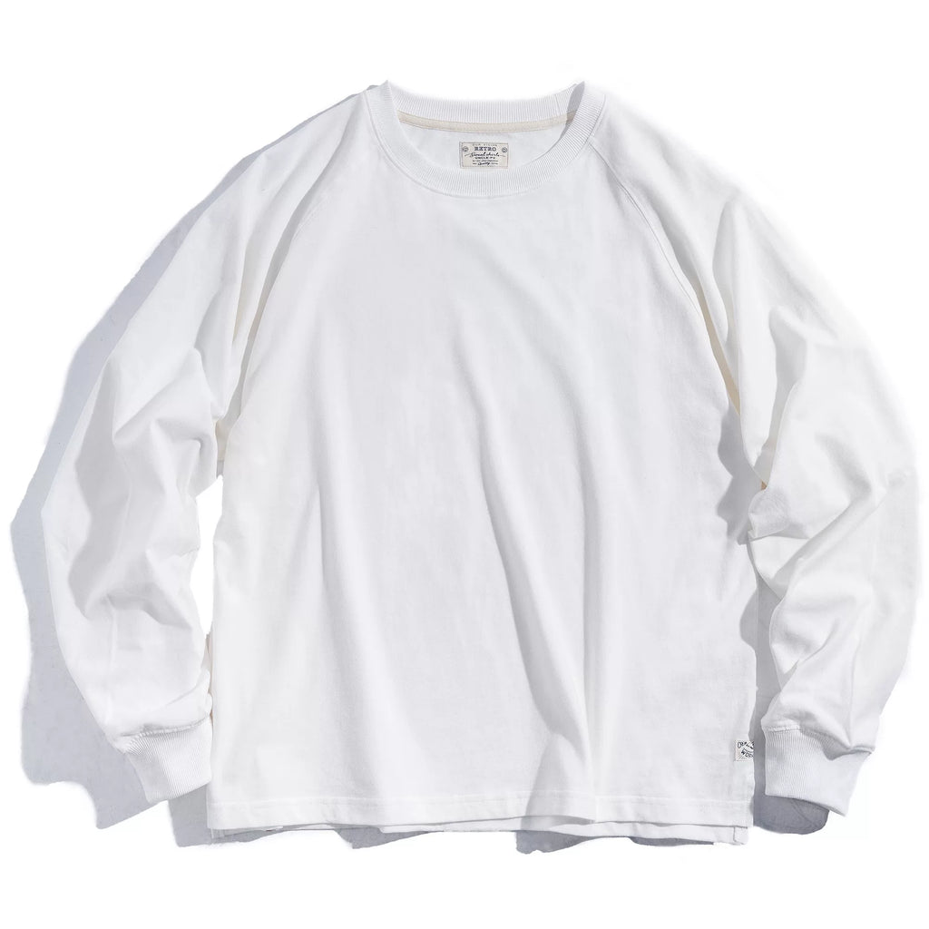 Madden loose cotton crew-neck long-sleeved shirt