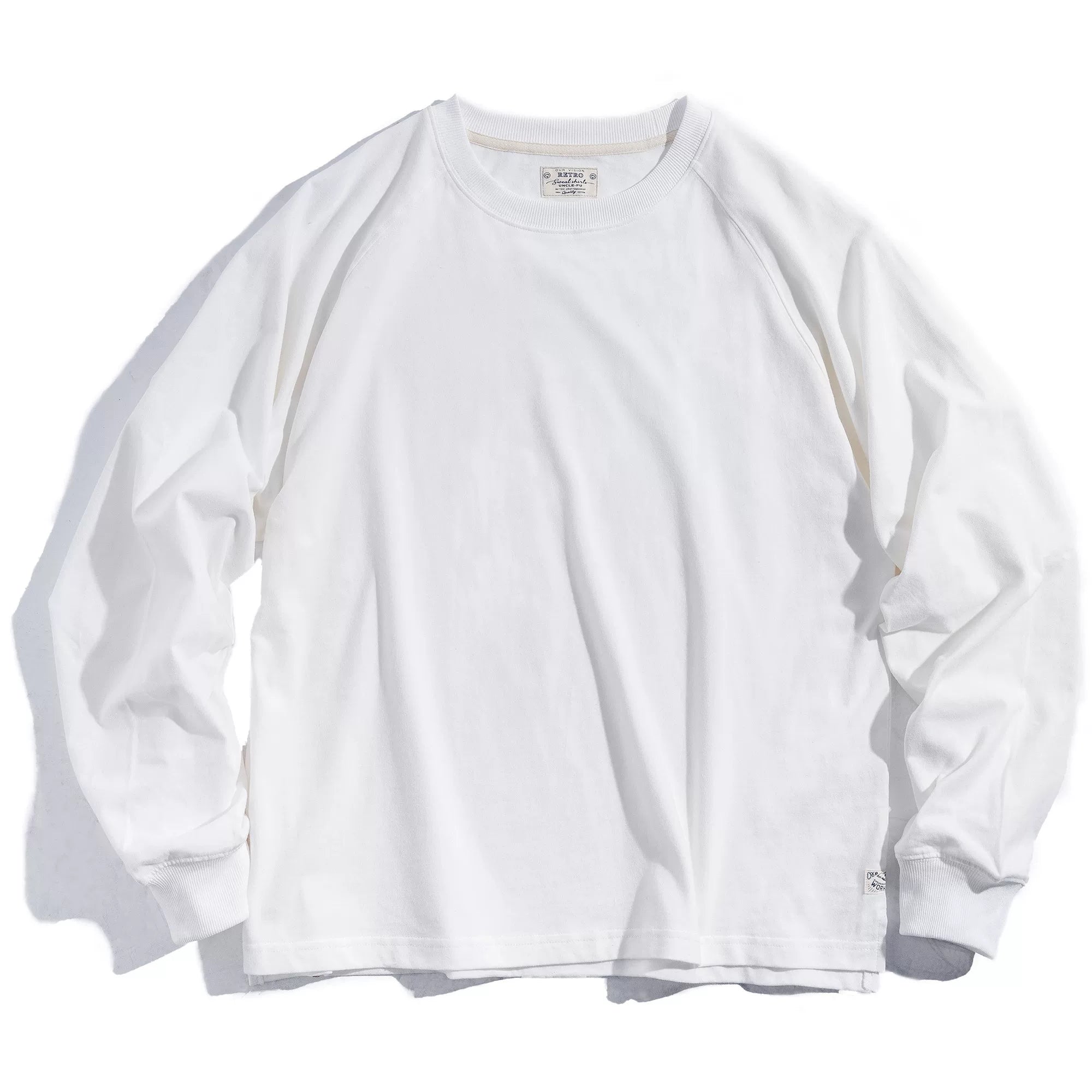 Madden loose cotton crew-neck long-sleeved shirt