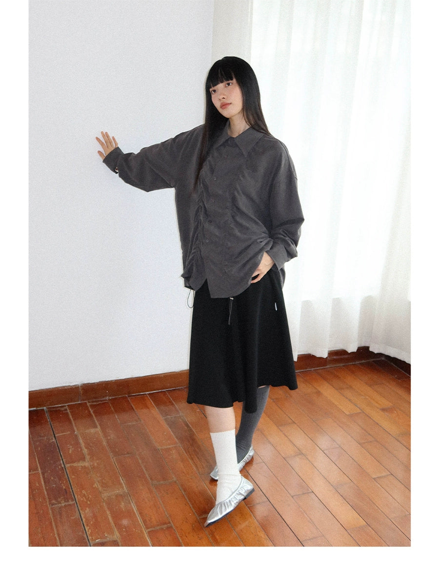 FUNKYFUN Loose Large Version Long-sleeved Shirt Jacket