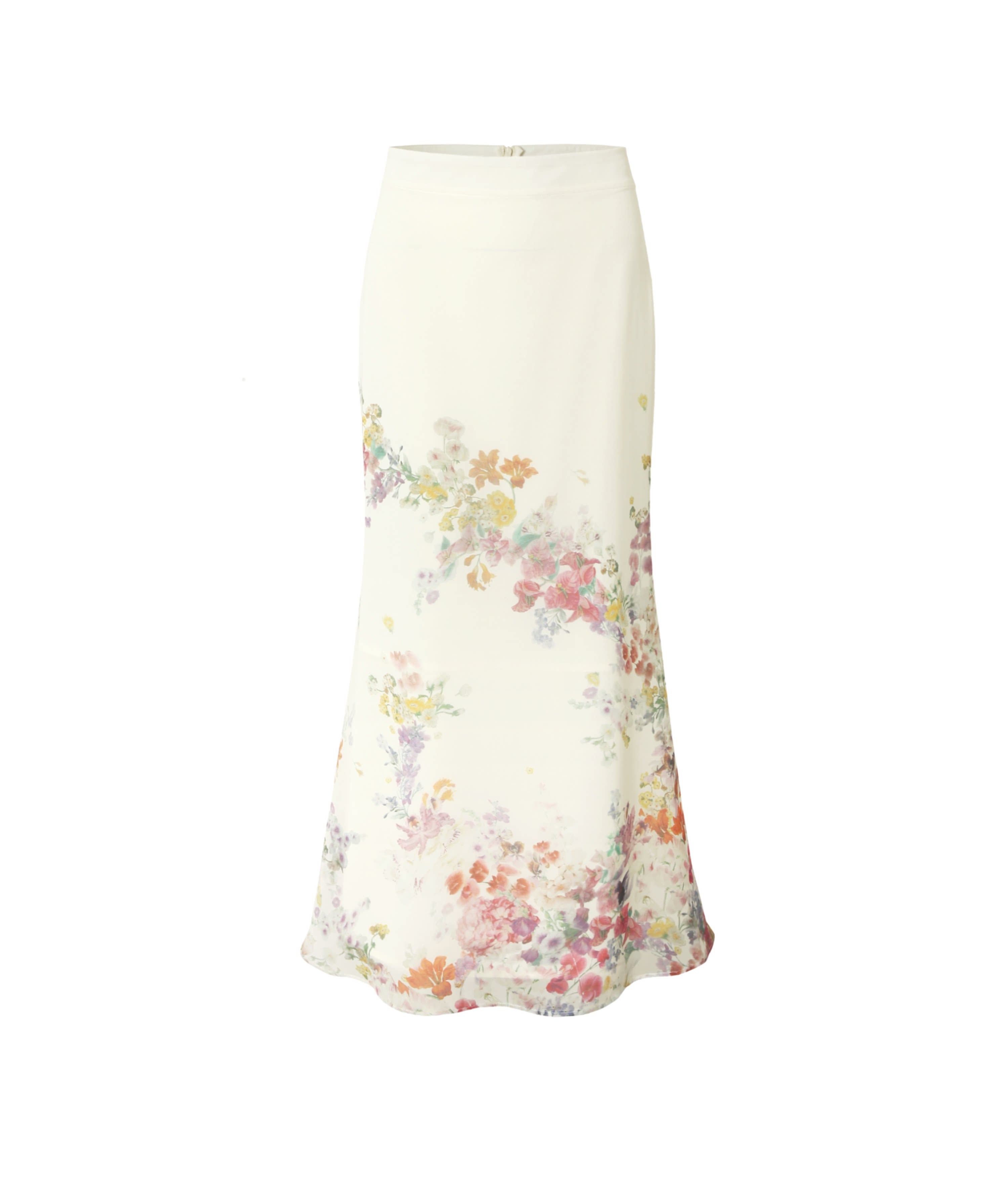 LOUMUTAKU Flower Waterprint Lazy Suspender Dress