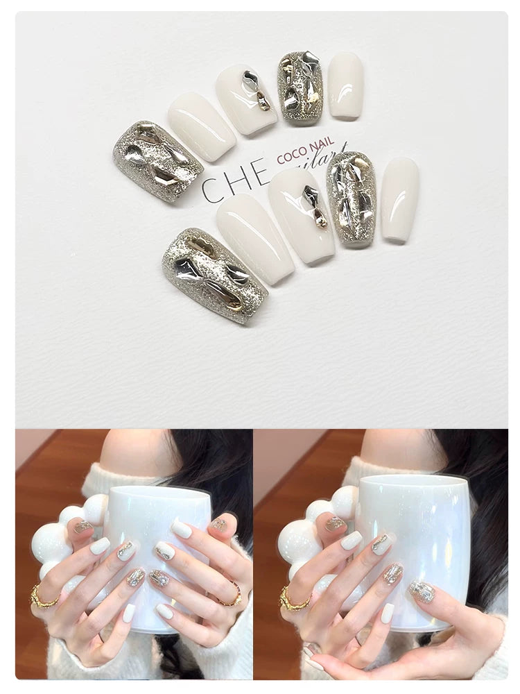 CoCo Light Luxury Premium Handmade Nail Art Wear Nail Art