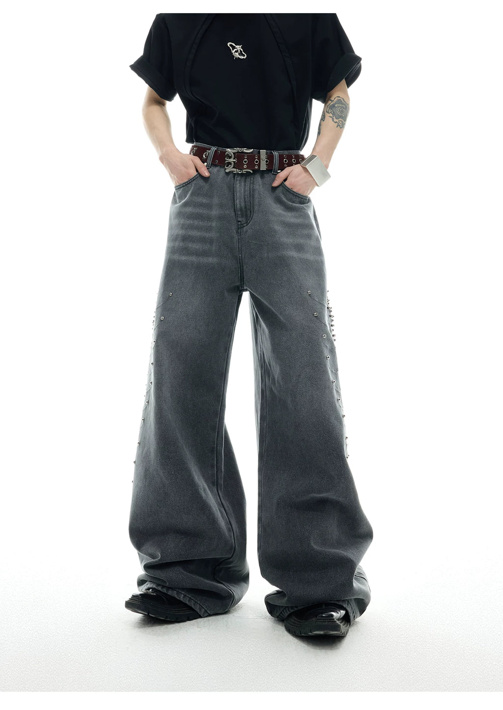 ArguECulturE Vintage Metal Spike Jeans