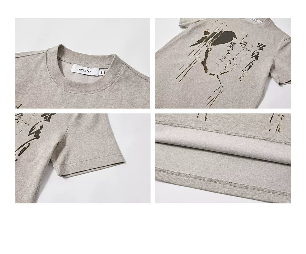 KREATE Front Shoulder Casual Quick Drying Tee