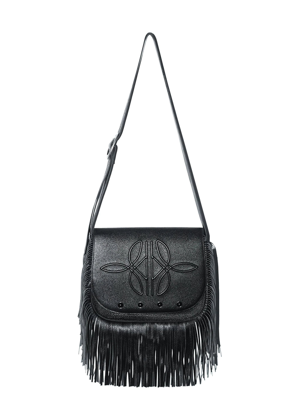 TERRAINCOGNITA Fringed Pearl Crossbody Shoulder Bag