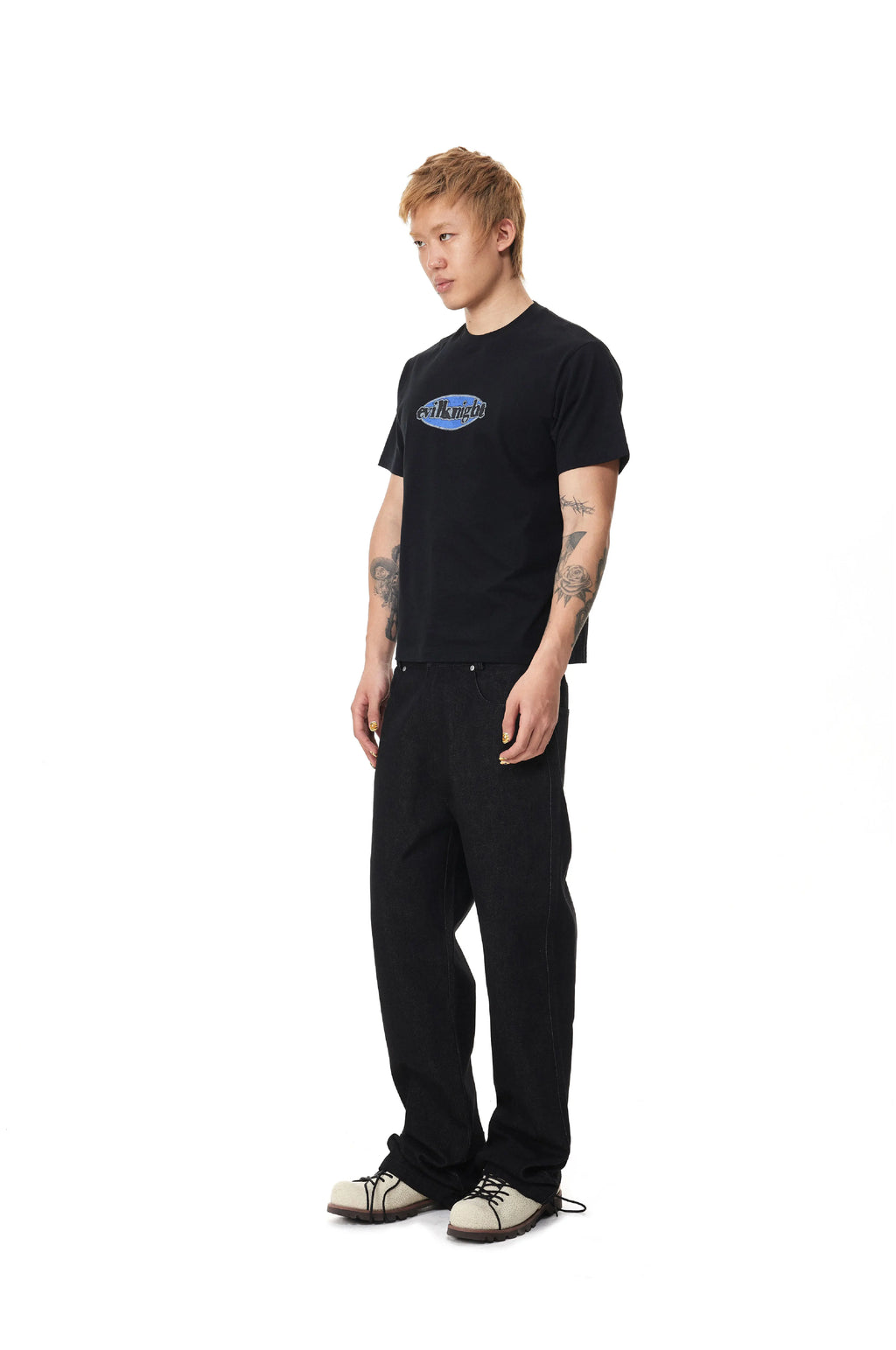 EK Badge Logo Skin-friendly Breathable Simple Tee