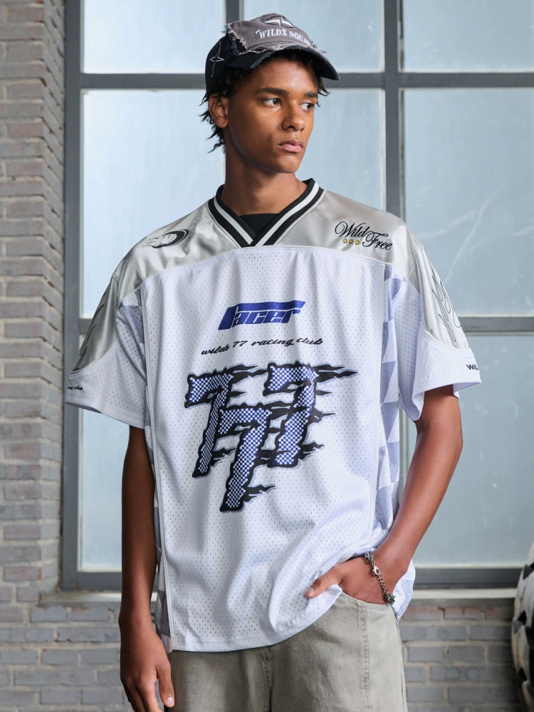 WildX Mesh Jersey Retro Trend Breathable Tee