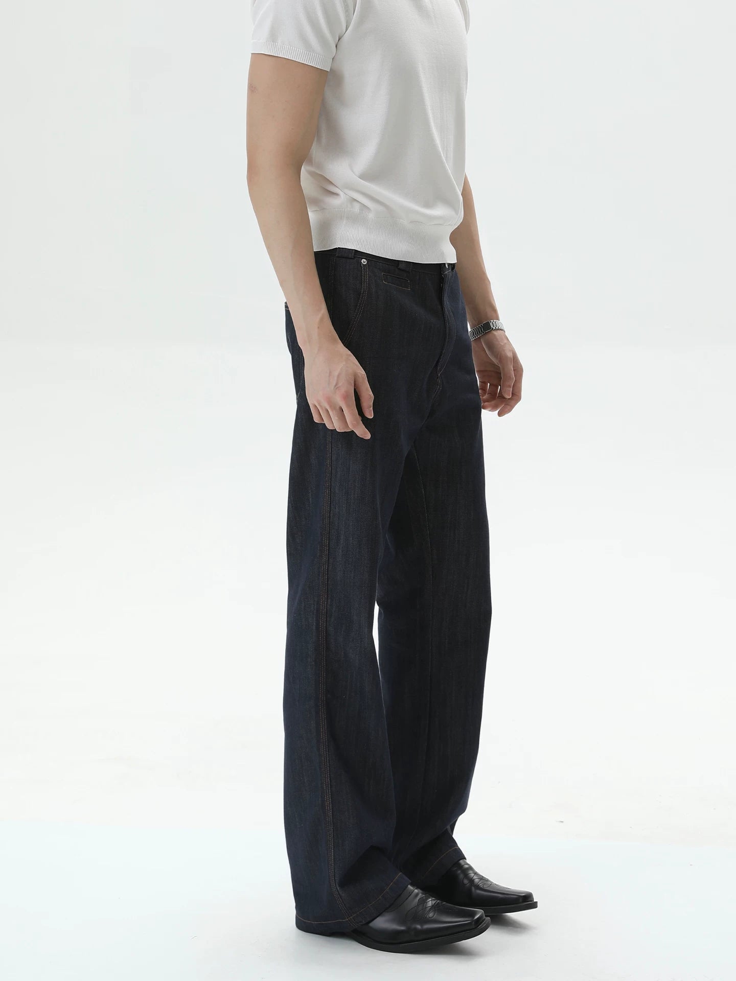 TURNTIDE Loose and Thin Drape Jeans