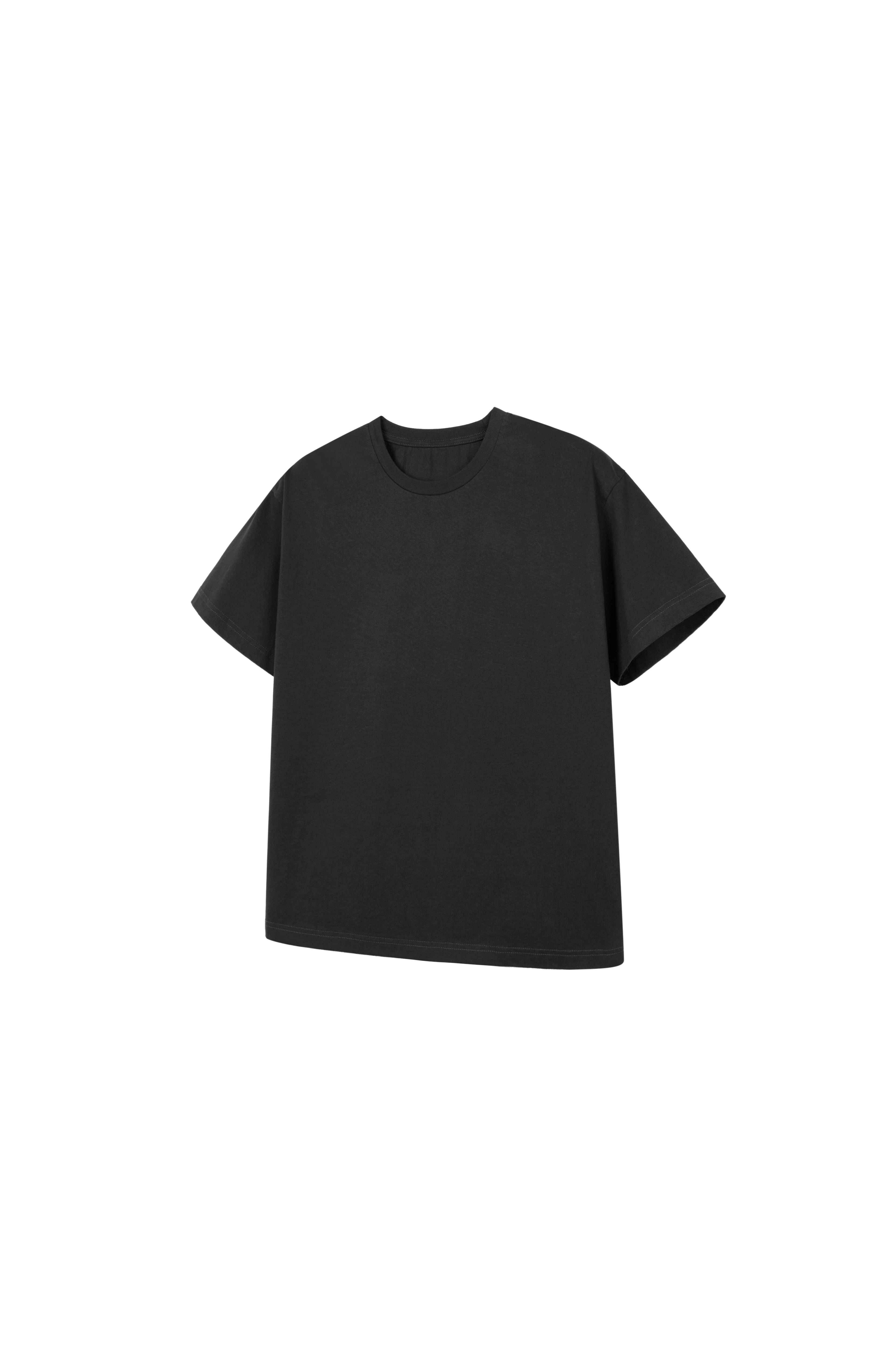 NOT UGLY Solid Color Basic Short Wide Tee