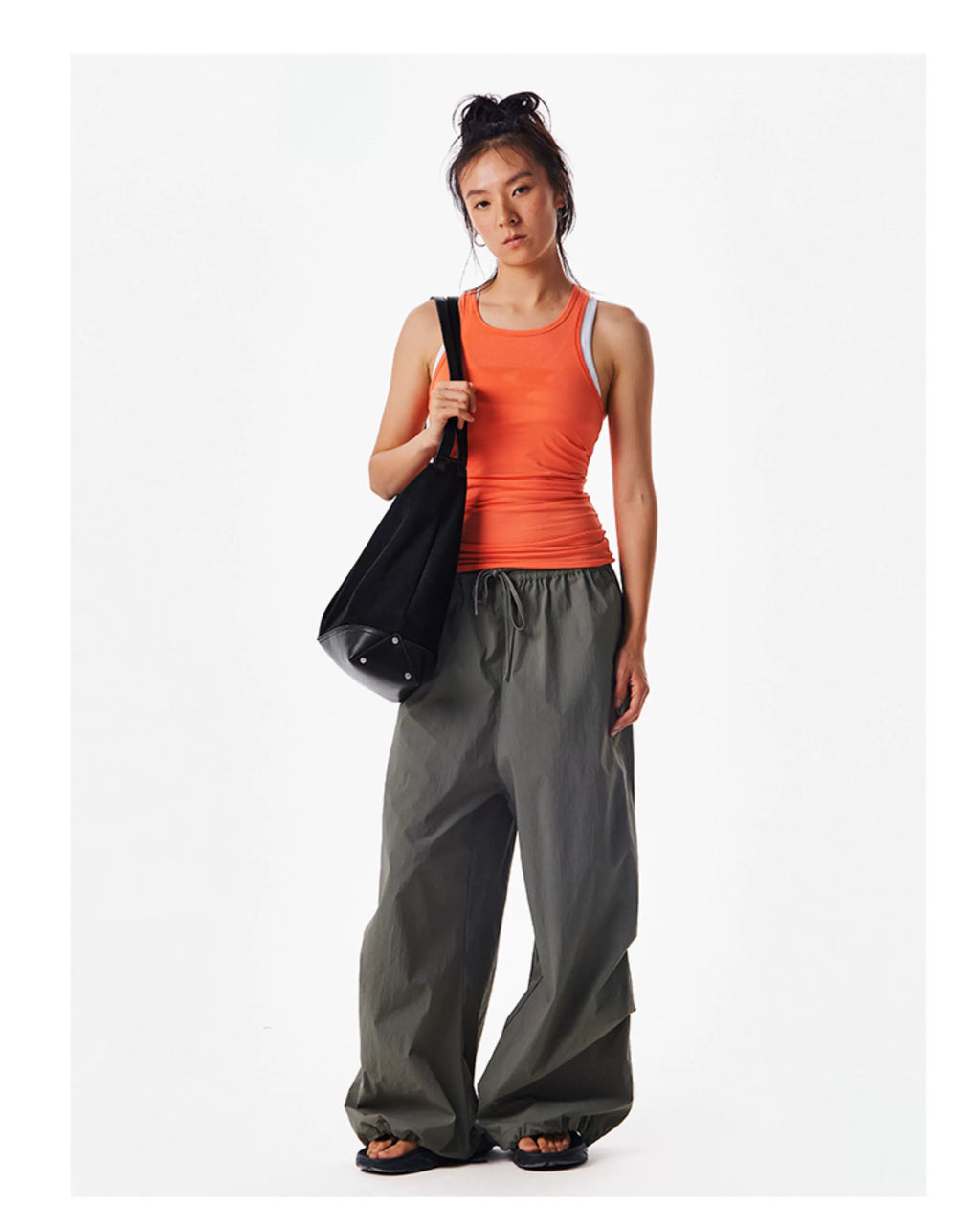 CryingCenter Suede Splicing Large Capacity Shoulder Strap Crossbody Bag