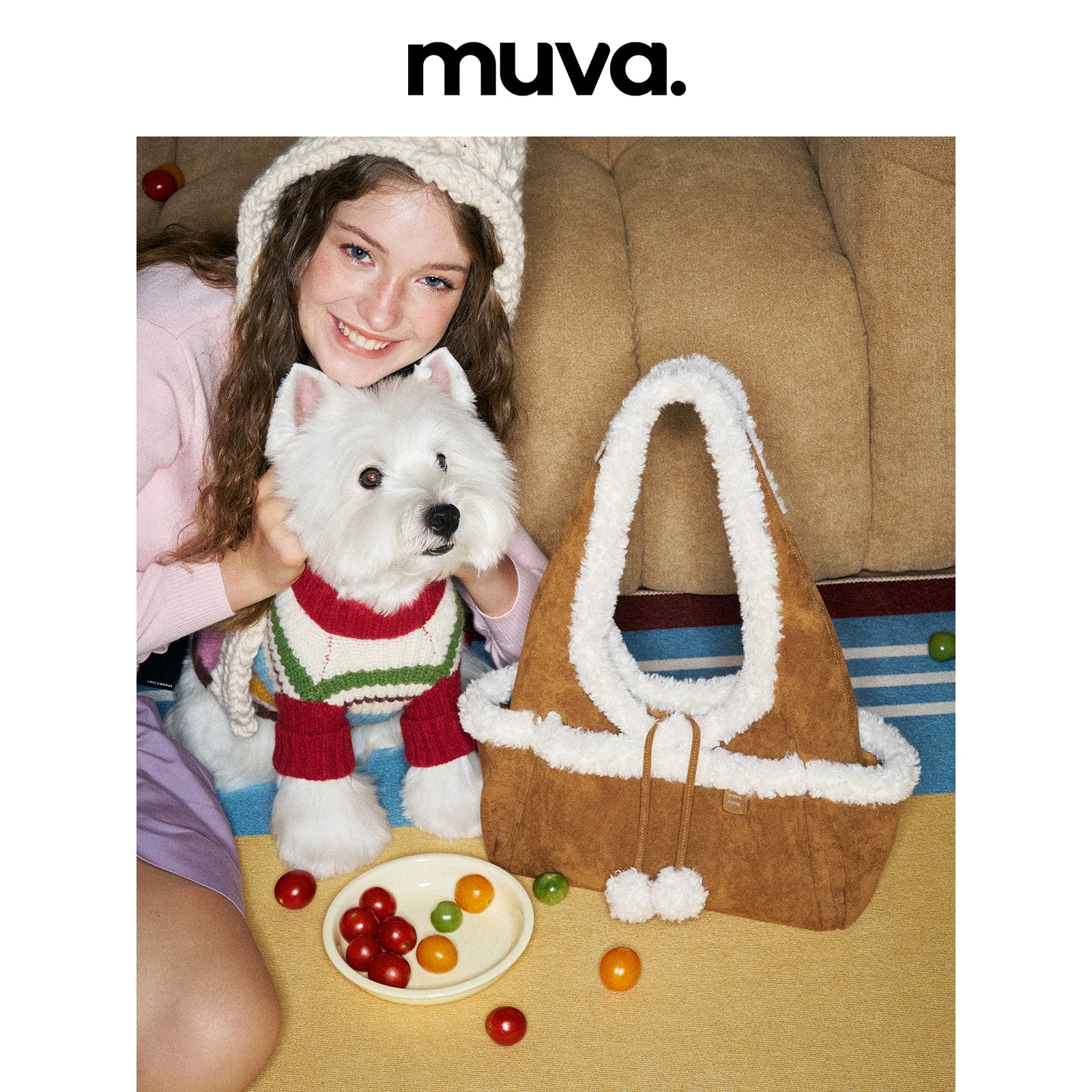 MUVA Cute Plush Tote Bag