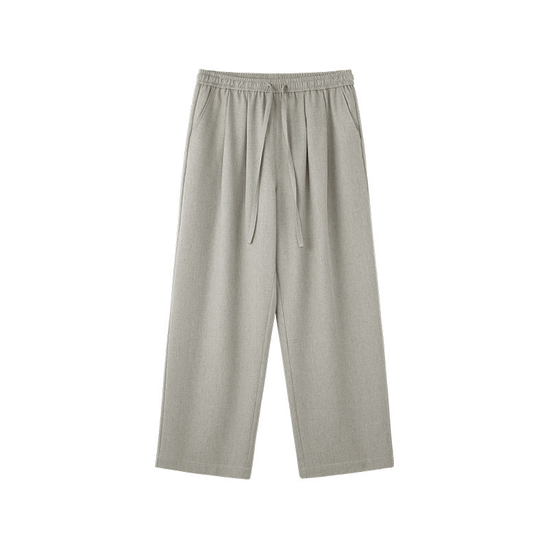 Inflation Trendy Brand Casual Loose Solid Color Men's Trousers