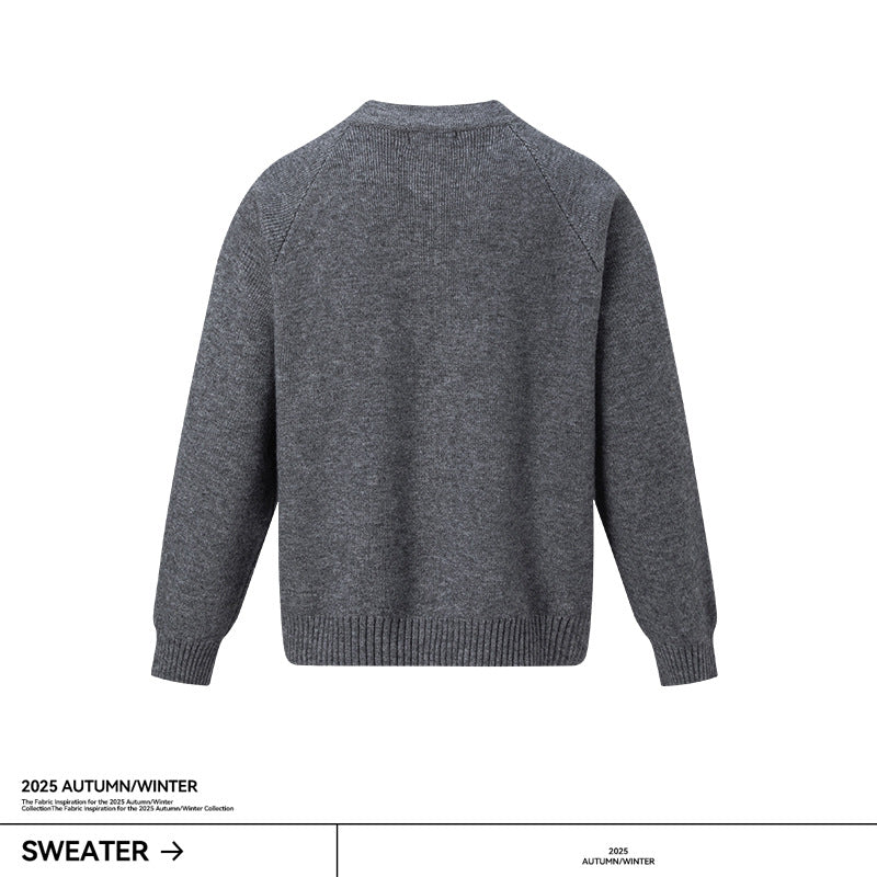 UNF Three-dimensional Thermal Loose Jacquard Knitted Cardigan