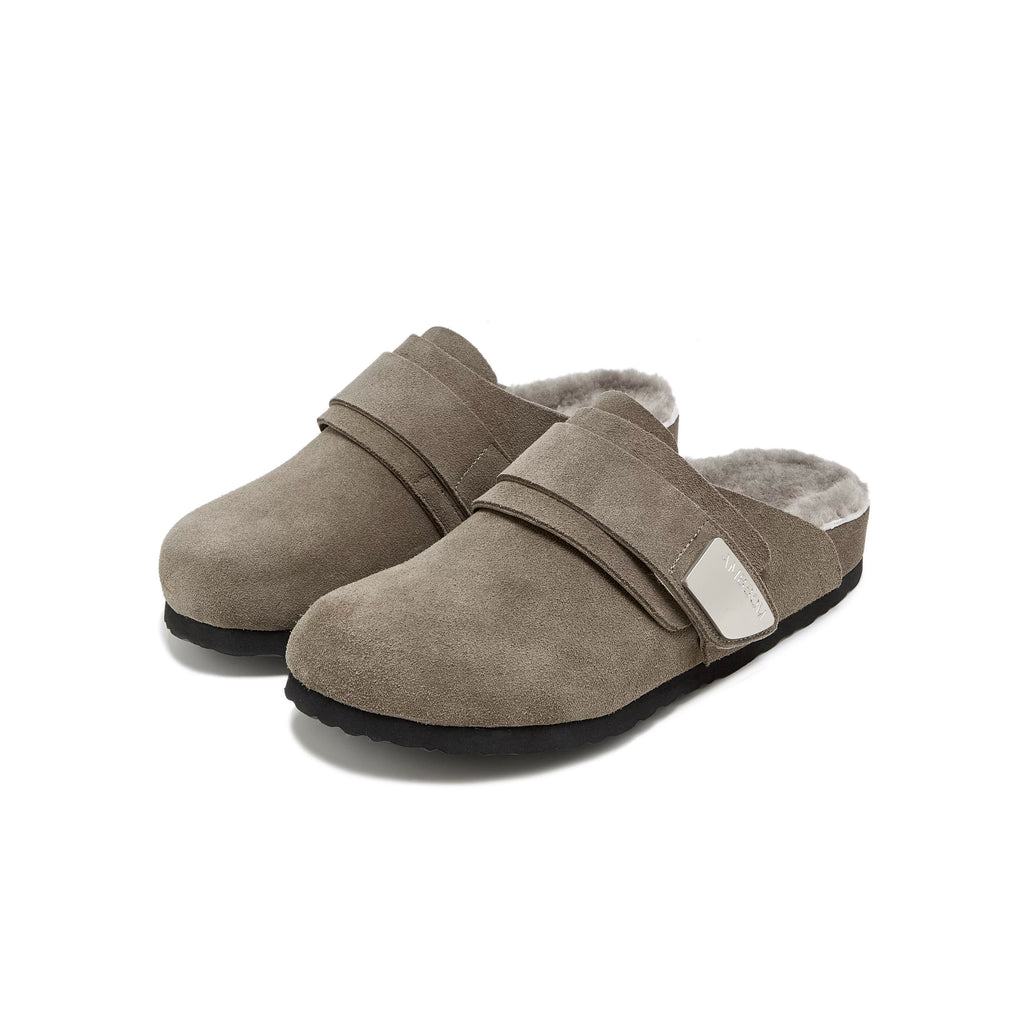 AMBSOM Leather Lazy Birkenstocks CLOGS