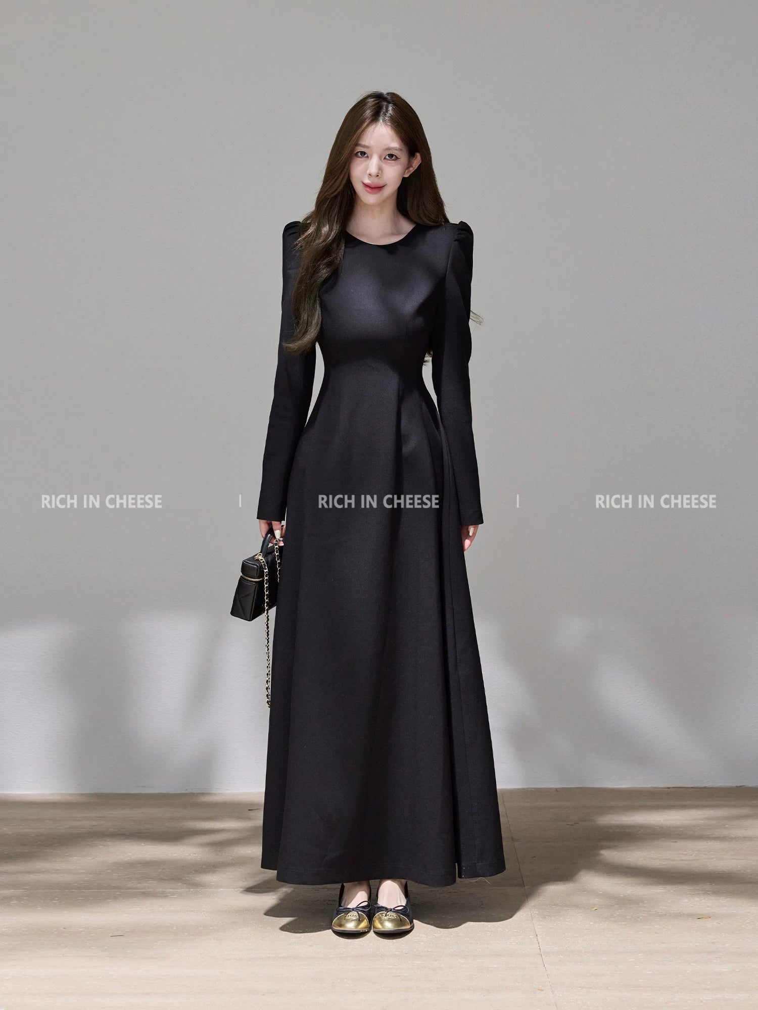 RICH IN CHEESE Temperament High-end Waist Suit Dress