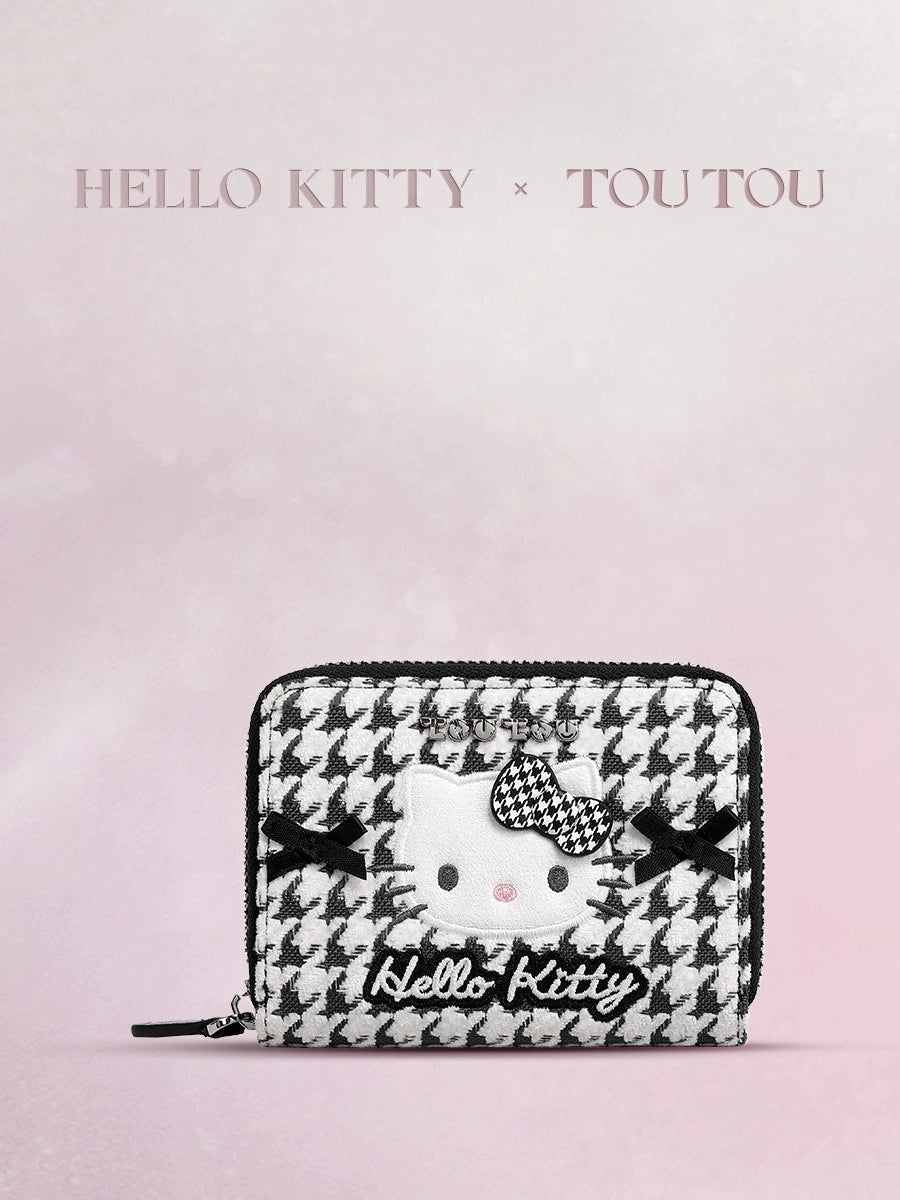TOUTOU Sanrio Hello Kitty Grid Storage Card Bag