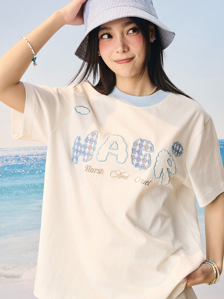 HACR Korean Children's Fun Cloud Sticker Solona Tee