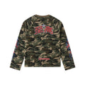 SAXGENWON Waffle Camouflage Knitted Long Sleeves