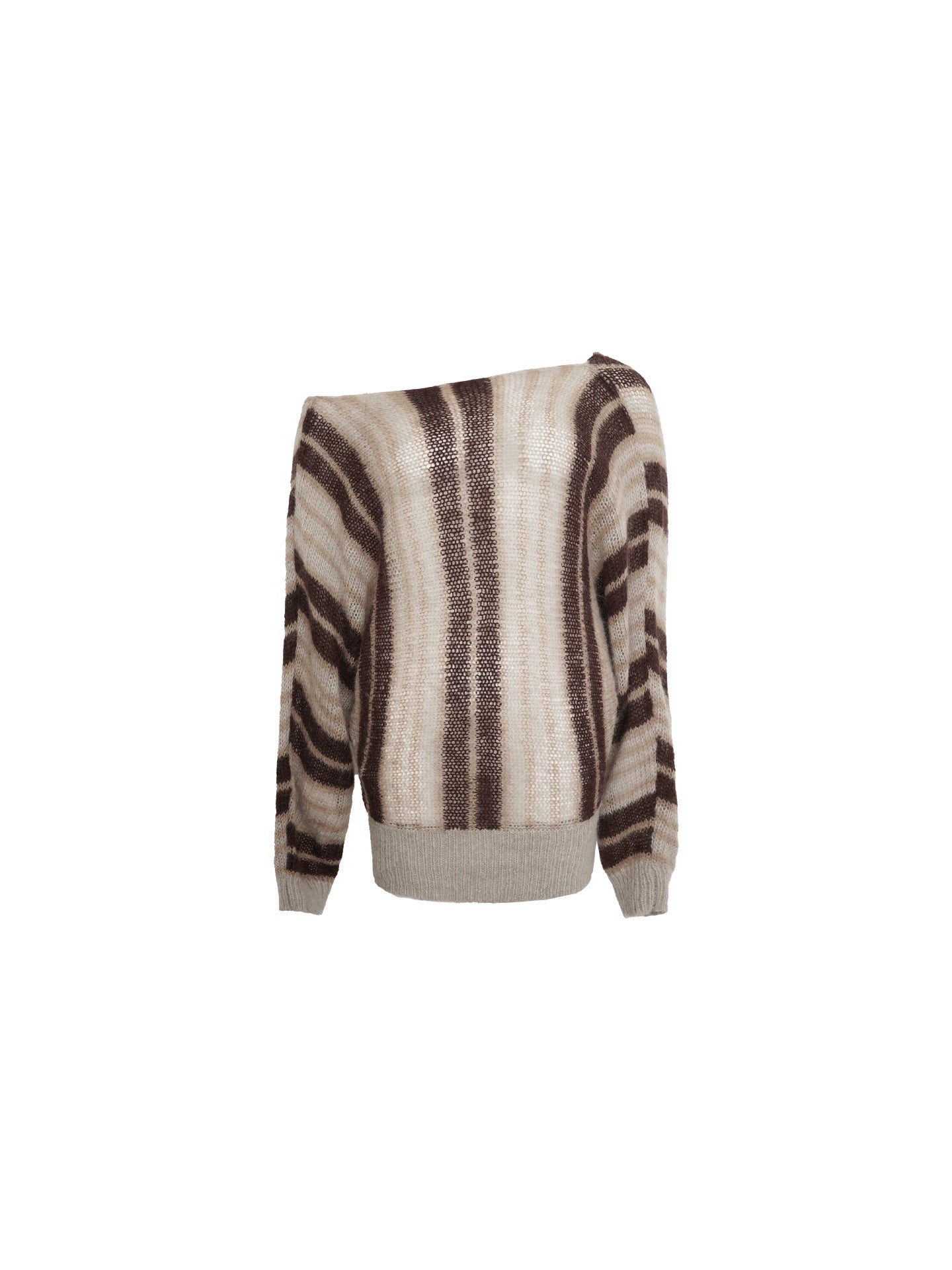 KELIFAN Vintage Lazy Shoulder Loose Knitted Sweater