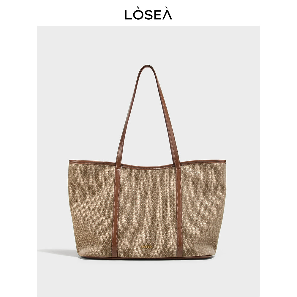 LOSEA Woven Large Capacity Tote Bag