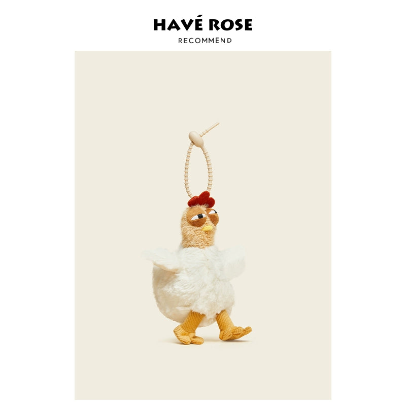 HAVEROSE Laying Chicken Creative Bag Pendant