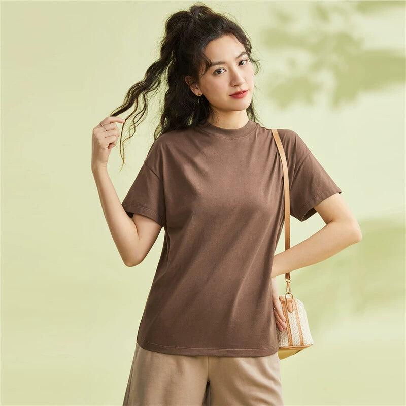 Giordano Comfortable Loose Small Turtleneck Tee