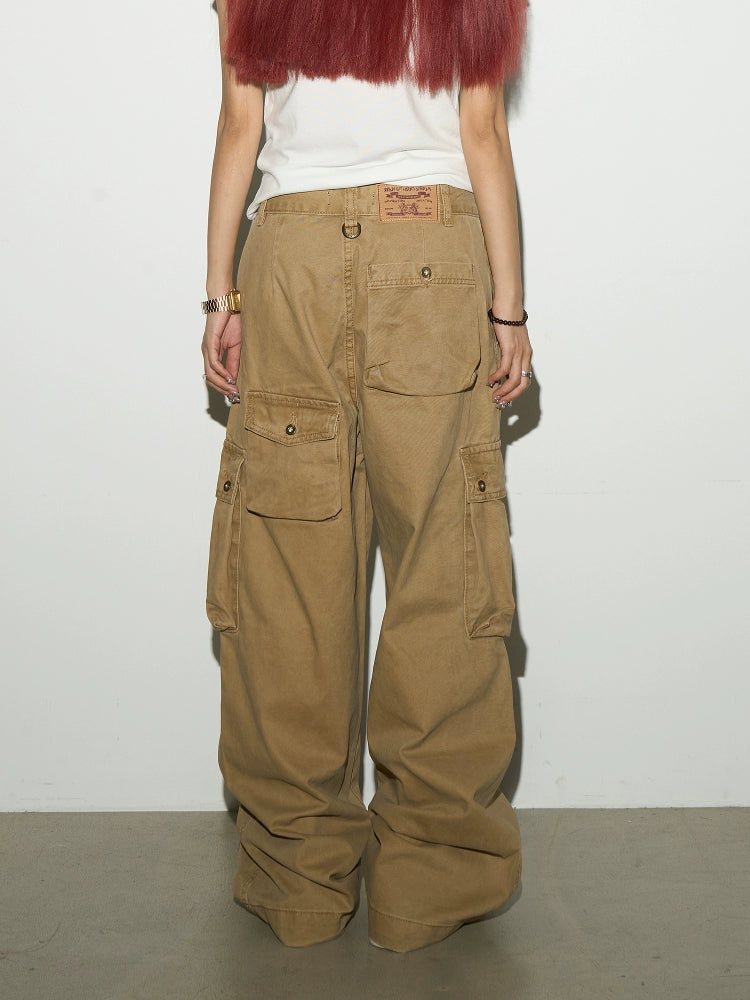 MICHINNYON Vintage Tooling Straight Versatile Casual Pants