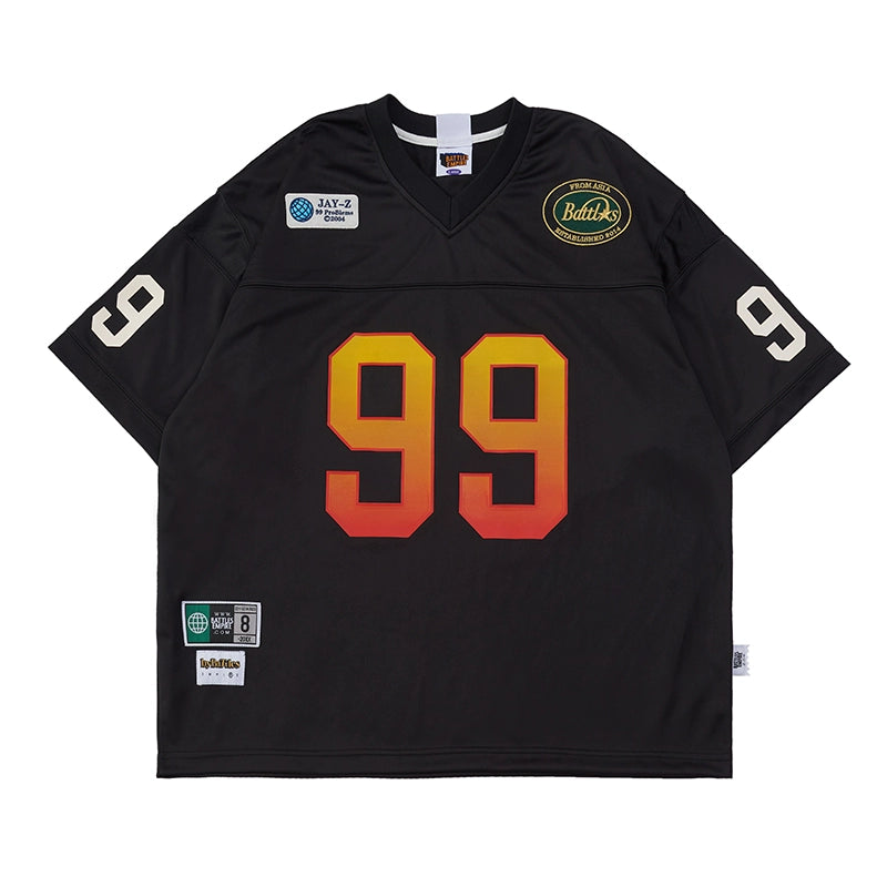 Battles Vintage Stitching Embroidery Print Tee