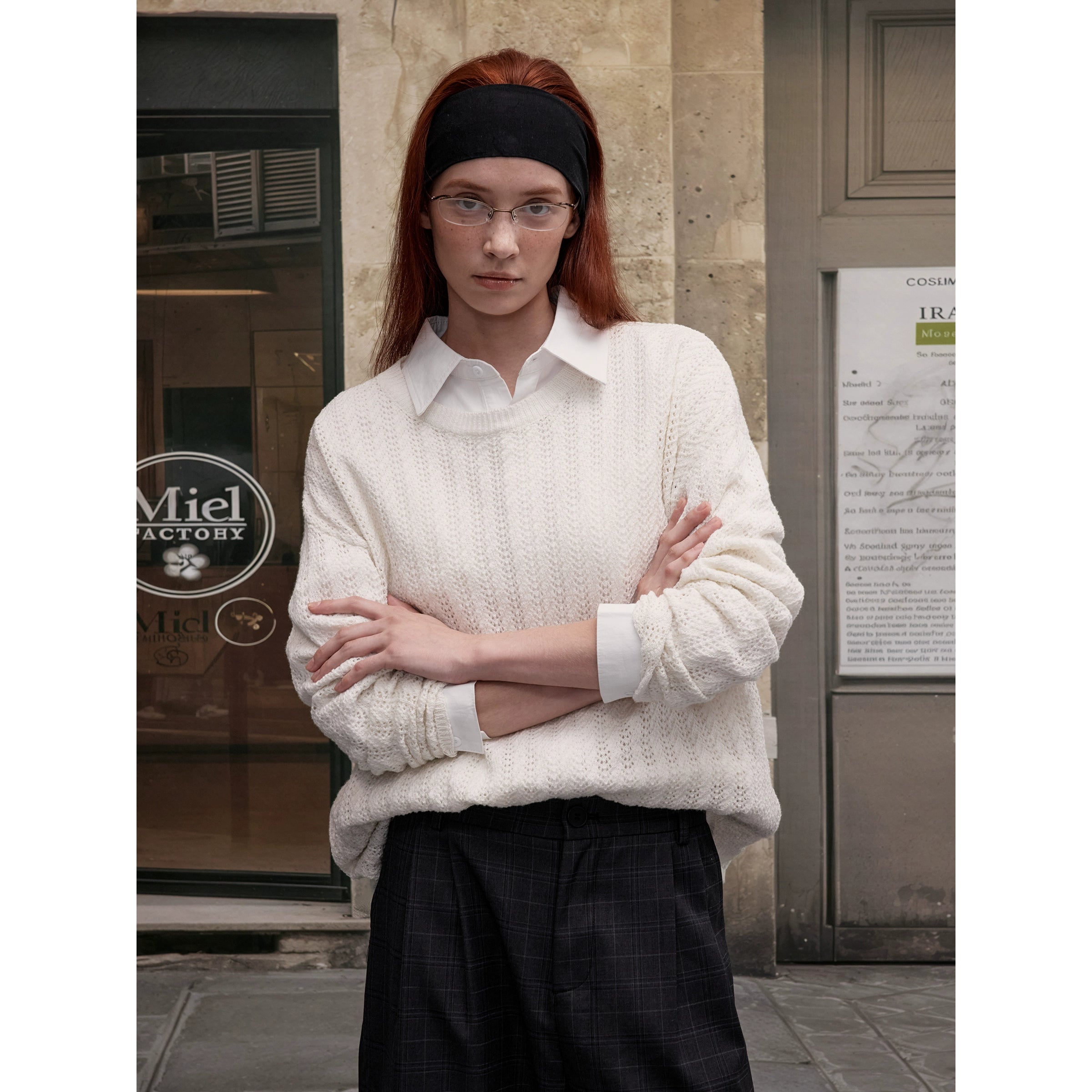 MADWITCH Hollow-out Knitted Sweater