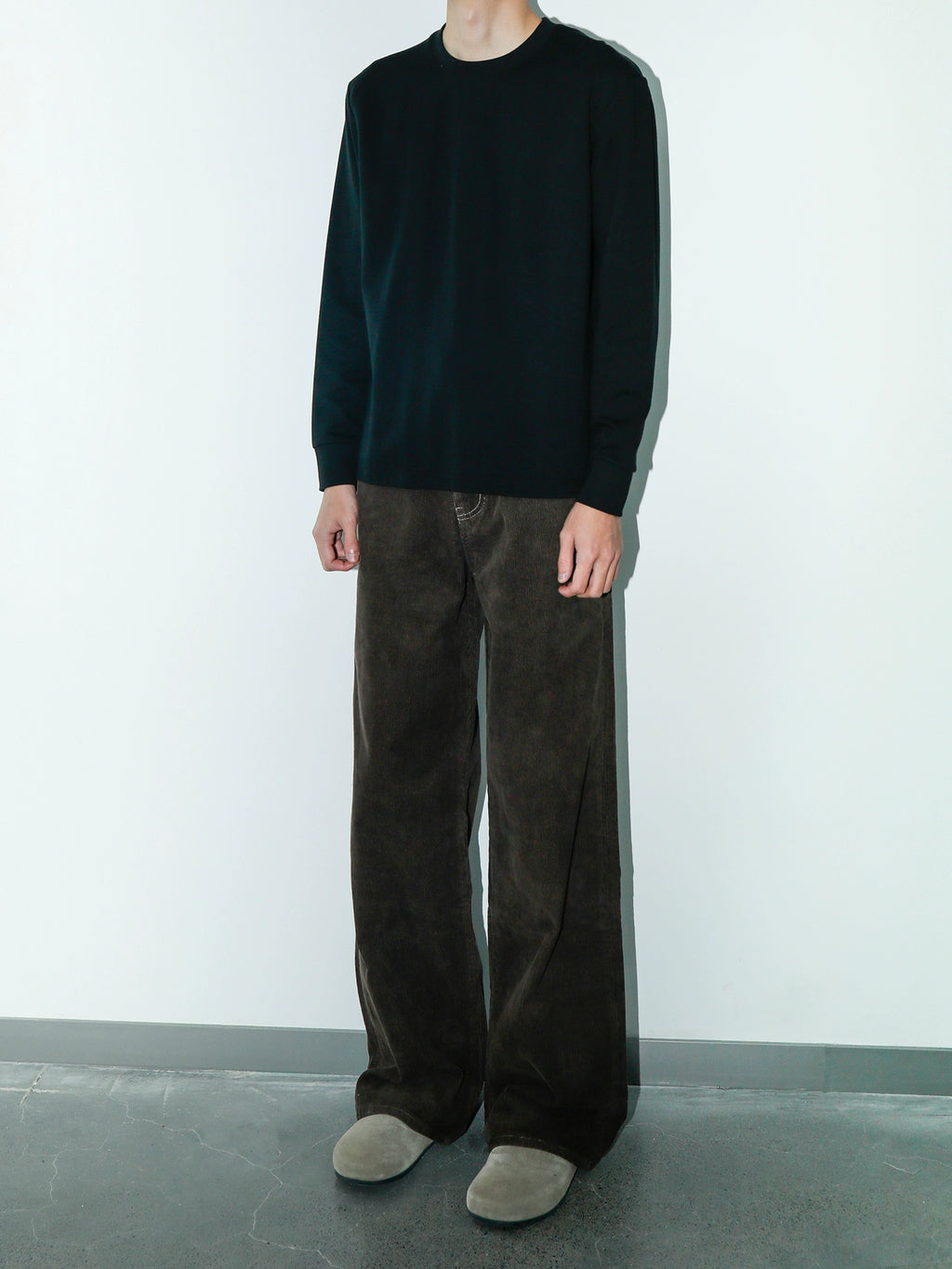 PLUS NO LOGO Corduroy Pants Loose Straight Pants