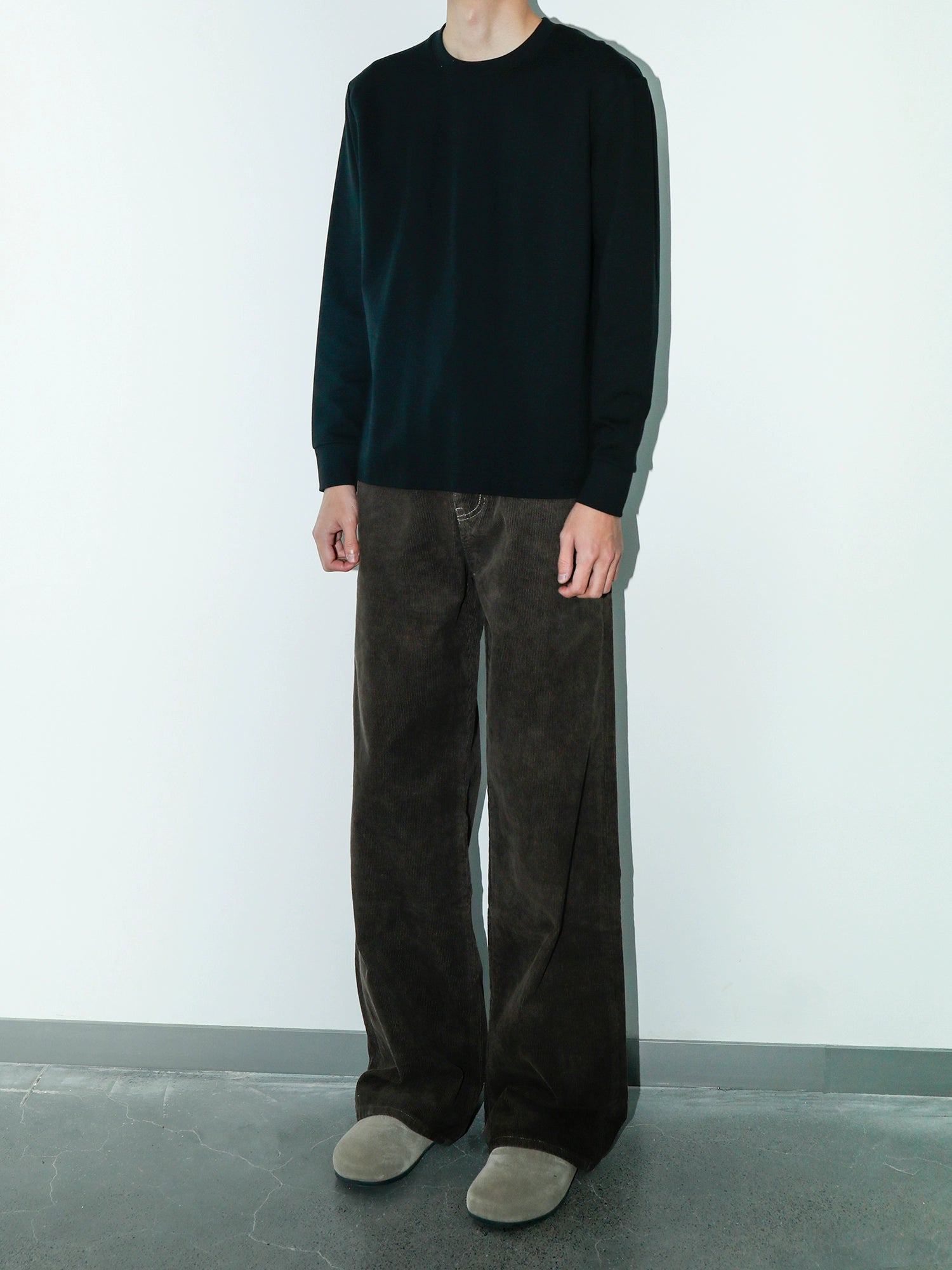 PLUS NO LOGO Corduroy Pants Loose Straight Pants