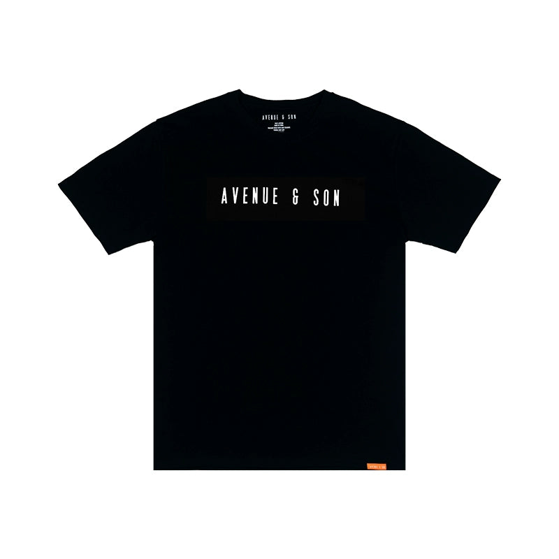 AVENUESON Crew Neck Loose Casual Simple Letter Tee