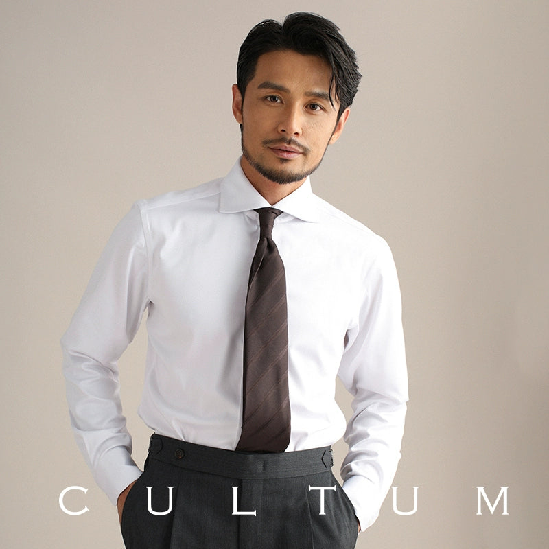 CULTUM Italian Business Casual Windsor Collar Shirt