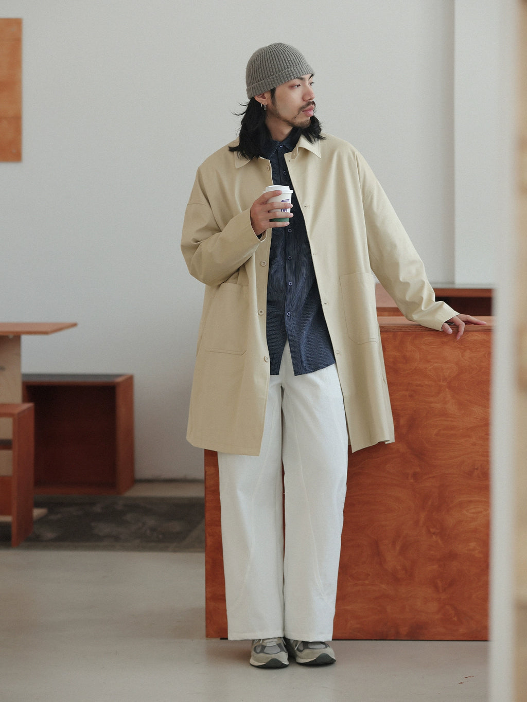 NOEARS Vintage Loose Shoulder Casual Jacket