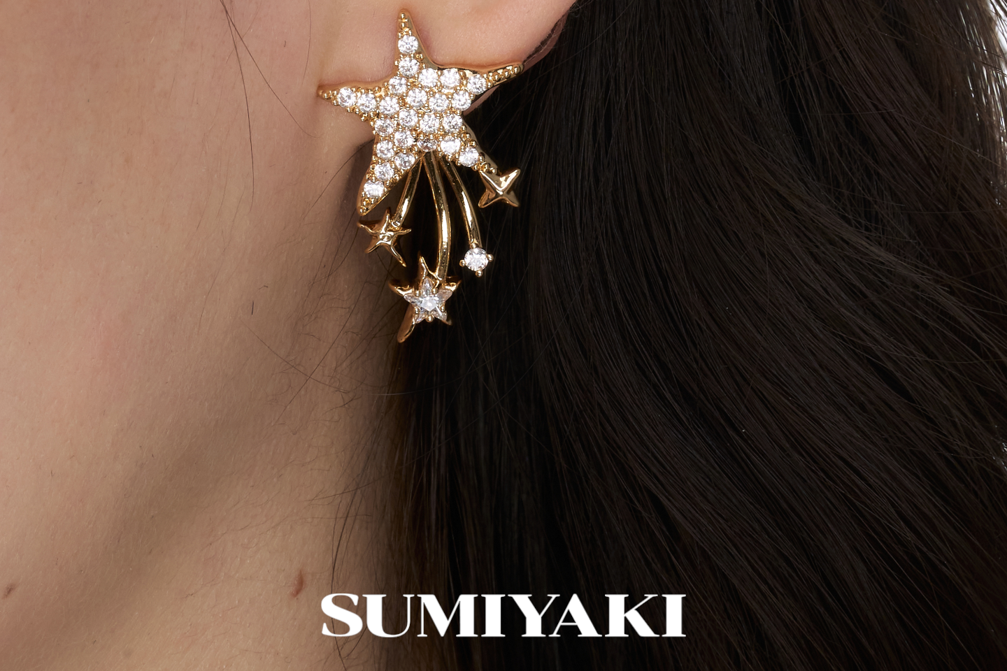 SUMIYAKI Premium Sense Flash Full Diamond Earrings
