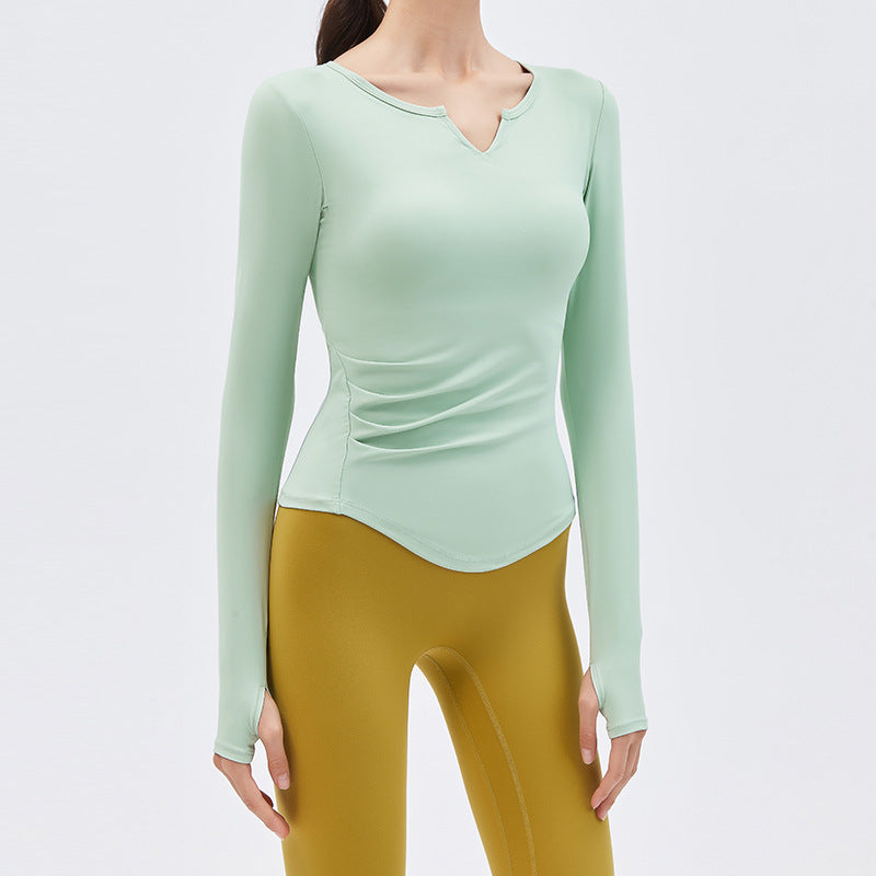 Athena LuluV Neck Nude Fitness Tee