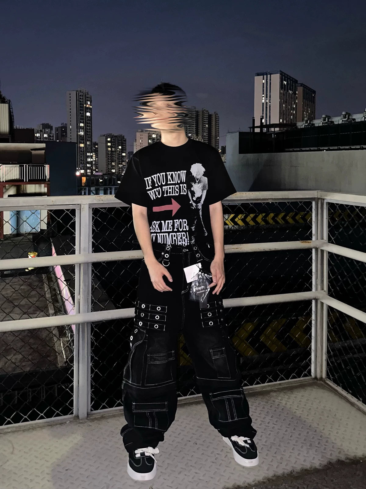 REMAKE Portrait Slogan Printed Short Sleeve T-Shirt